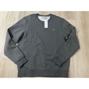 Lacoste sport cotton-blend crewneck sweatshirt in  grey Size 6